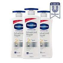 바세린 어드밴스드 바디로션 600ml 3개