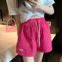 프영띵 여성 간편 트레이닝 운동복 핫 팬츠 끈 밴딩 슬림바지