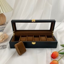 에브리테일 원목 6구 손목 시계 보관함