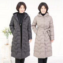 롱 사각 후드 오리털패딩 점퍼 JP010114마담 미시옷 50대 중년여성의류 60대 엄마옷 빅사이즈 할머니옷 여성옷