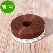 팩토리21 3M 강력접착식 1중날 35mm 반투명 외풍차단바람막이 흰색 밤색 강화도어 자동문 창문바람막이, 10m, 브라운, 1개