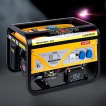 자가 발전기 캠핑 인버터 소형 저소음 비상 이동식 휴대용 무소음 캠핑용 가솔린 야외, 4000W 휘발유, 1개