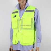 메쉬조끼 ITR-v5a 봉사단조끼 형광색 노가다조끼