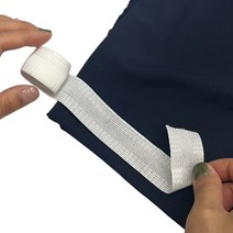 간편 바지 셀프 수선 다림질 테이프 바느질없이 팬츠 밑단 기장줄이기 화이트 2.5cmX2m, 1개