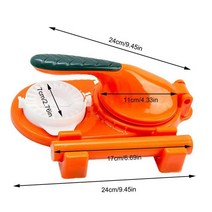 만두 래퍼 및 프레스 키트 수동 스킨 기계 국수 가정용 베이킹 과자, 01 Orange