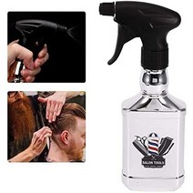 일본직발송 6. HYUDUO 스프레이 병 고압 헤어 스프레이 병 이발 헤어 스타일링 이발 살롱 도구 (은) B086, One Size, 실버