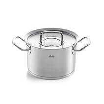 Fissler 휘슬러(Fissler) 프로들도 애용하는 독일제 튼튼하고 편리한 양수냄비 오리지널 20cm 가스 IH 무수 냄비 식기세척기 사용가 스테인레스제084-128-20-000-A, 1cm