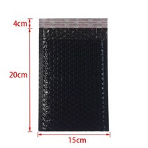 택배 비닐 종이 상자 박스 팩 거품 봉투 의류 포장 책 Shockproof 및 방수 가방 10 조각 자체 스타일 블랙 익스프레스, [03] 150x200mm 10pcs