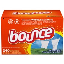 Bounce 바운스 드라이어시트 아웃도어 프레쉬 240개입 1팩, 1개, 240매