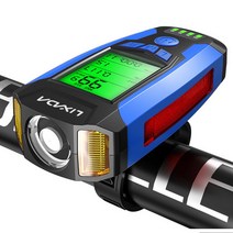 Lixada 다기능 자전거 속도계 라이트, 블루