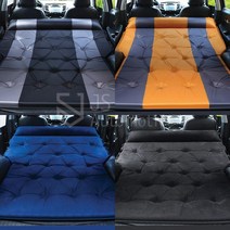 JS automotive 2020 4세대 투싼NX4 차량용 자동충전 에어매트 차박침대 취침 물놀이 매트리스 쿠션 스웨이드 편의용품, A타입_옐로우그레이, 현대