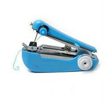 오바로크 단추달이 미싱기 가졍용 옛날 자수 재봉틀 공업용 패턴 제봉기 1 pc 휴대용 미니 수동 간단한 작업 재봉 도구 재봉 천 패브릭 핸디 바느질 도구 lyq, 블루 qpz