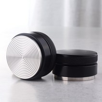 듀얼 핸들리스 마카롱 템퍼 58mm 디스트리뷰터 드롱기 레벨링툴 탬퍼, 커빙 패턴핸들리스탬퍼