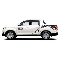 자동차스티커 렉스턴스포츠용품 렉스턴스포츠데칼 랩터데칼 F150스티커, 오렌지, 1개