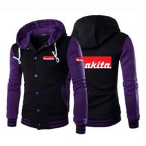 명패디자인 Makita남성 편안한 지퍼 카디건 야구 유니폼 인쇄 캐주얼 재킷 코트 2021 2783534935, S CHINA, 3