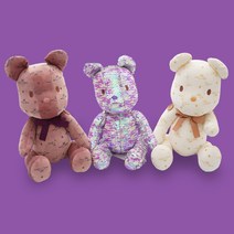 아동 키즈 유아동 뉴 젠틀 브릭스 봉제인형 곰인형 25cm, 스팽글