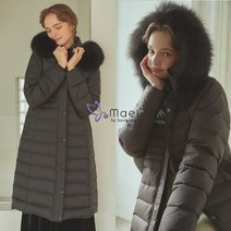 [쇼핑엔티] 마엘 루시아 폭스후드 덕다운 코트