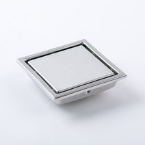 도무스 타일육가 유가 H-110(110X110mm) 역류방지 냄새차단 욕실 배수구트랩