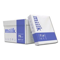 한국제지 밀크 B4 복사용지(B4용지) 75g 2500매 1BOX
