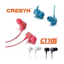 크레신 스마트폰 이어폰 C110S 마이크 통화기능, 크레신 이어폰 C110S 레드
