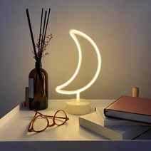 데일리오니 네온등 무선 LED 무드등 아이방 수면등, 달