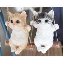 그네타는 통통한 고양이 모빌 장식품 테이블장식소품, 상세페이지 참조