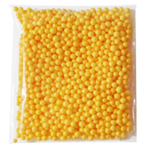 핸디몰 칼라스치로폼 공 7~10mm(선물포장 유리병장식등), 노랑색