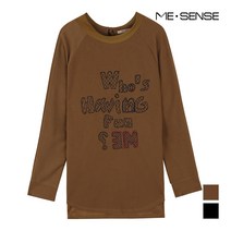 [미센스] 네크라인 리본 티셔츠_MA8YTSM210Z