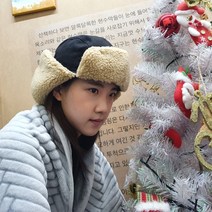 뽀글이 귀달이 트루퍼햇 털모자 군밤모자 블랙