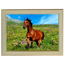 A239-5/말사진액자 A4 벽걸이액자 포토액자 준마사진 벽장식 풍경화 풍경사진 풍경화그림, 말사진액자