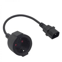 UPS PDU 전원 연장 코드 IEC 320 C14 Male To Schuko CEE7/4 유럽 암 어댑터 케이블 30cm, [02] 06M