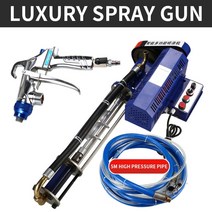 페인트건 스프레이건 다기능 퍼티 파우더 에멀젼 외부 벽 리얼 스톤 기계 분당 18L, 7.Luxury spray gun - 영국 플러그