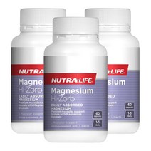뉴트라라이프(Nutra-Life) 뉴트라라이프 마그네슘 하이 조브 60 캡슐 X 3개, 180캡슐, 1세트
