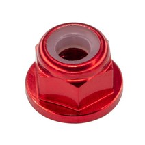 INTGAMX 30피스 M3 플랜지 잠금 너트 CW 알루미늄 합금 나일론 인서트 셀프 클린칭 육각 DIY 빌드 FPV 드론 RC 자동차 부품용 블랙 색상, Red