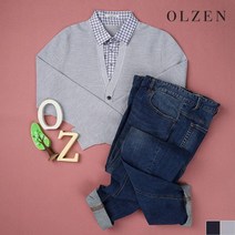 올젠 셔츠 레이어드 니트 가디건 ZOB1ER1305