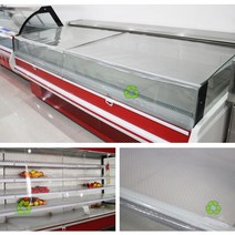냉장고 롤스크린 커버 덮개 셀프바 셀프코너 투명, 폭 80cm 길이 150cm