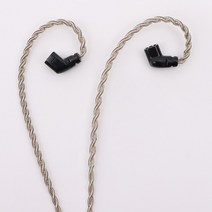 가수인이어 커스텀인이어 4코어 무산소 구리 실버 도금 헤드폰 업그레이드 iem 케이블 HIFI 이어폰 와이어, 10 2.5mm QDC