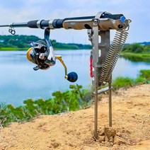 자동챔질기 낚시거치대 릴받침대 알루미늄 낚시대꽂이, 단품