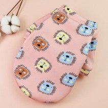 강아지 옷 나시 원피스 패딩 가을 티셔츠 겨울 조끼 후리스 신발 귀여운 작은 개 부드러운면 치와와 yorkies 애완 동물 고양이 후드 개 재킷 코트 중소형 개, m, 사자