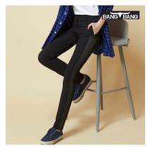 뱅뱅 뱅뱅 여성 썸머 폴리스판 팬츠 검정