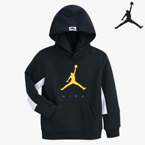 플레이키즈프로 조던키즈 2021 겨울신상 나이키 조던 로고 포인트 후드티 점프맨바이나이키풀오버후디BK (105~130)_NC순천