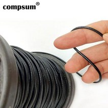 블랙 코팅 스틸 와이어 로프 PVC 유연한 소프트 케이블 투명 빨랫줄, 07 1.0mm   5m   7X7