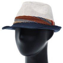 [플릭앤플록]IMF21.니트밴드 린넨 남성 페도라 중절모