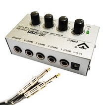 MH400 마이크분배기 마이크믹서 4채널 마이크 스플리터, MH400분배기+12V어댑터