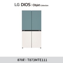 LG 디오스 오브제컬렉션 원매직 냉장고 (T873MTE111), 민트+베이지