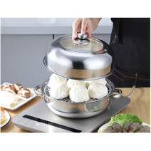 스텐 만두 계란 찜기 인덕션 겸용찜기 스티머 양수냄비