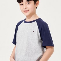 타미힐피거 박시 래글런 티셔츠 (T42C1KKO160BT2P01)