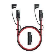 배터리 충전 케이블 솔라 SAE to 연장 플러그 코드 6AWG 방수 자동차, [02] 1m
