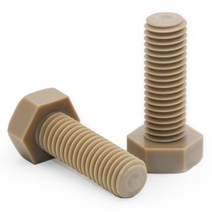 M6 PEEK 육각 볼트 부식 방지 헥사곤 헤드 나사 피크 스크류, M6 (1개), 12mm, 1개