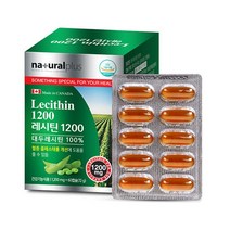 내츄럴플러스 대두 레시틴 1200, 60정, 2개, 60정